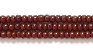 10SB156: CZ Seed Bead Opaque Chocolate Brown 10/0 5HK
