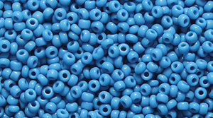 14SB167-L: CZ Seed Bead Op Slate Blue 14/0 50GM