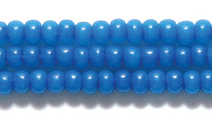 8SB976: CZ Seed Bead Silk Bright Blue 8/0 3HK