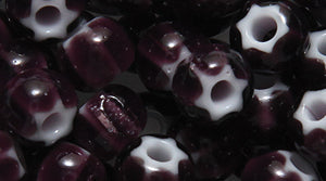 1SB298-WSL: CZ Seed Bead White Heart Star Amethyst 1/0 Loose-25GM