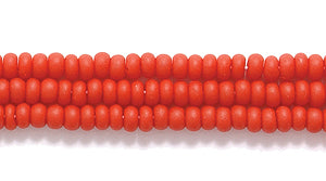 11SB146-M: CZ Seed Bead Op DK Red Matte 11/0 6HK