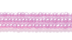 11SB798: CZ Seed Bead Color Lined DK Purple 11/0 6HK