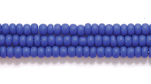 11SB176-M: CZ Seed Bead Op Royal Blue Matte 11/0 6HK