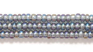 10SB505-T: CZ Seed Bead TR Grey AB 10/0 5HK