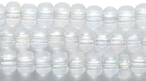 6SB512-T: CZ Seed Bead Crystal Iris AB 6/0 36STR