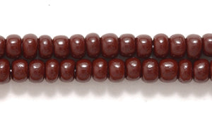 8SB156: CZ Seed Bead Opaque Chocolate Brown 8/0 3HK -250 Grams