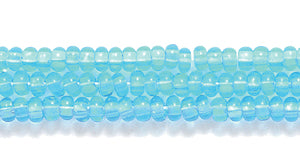 10SB263: CZ Seed Bead TR MED Aqua 10/0 5HK