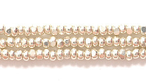 11SB812-C: CZ Seed Bead True Cut Metallic Silver 11/0 6HK