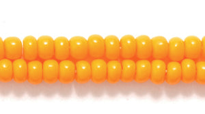 8SB132: CZ Seed Bead Opaque LT Orange 8/0 3HK