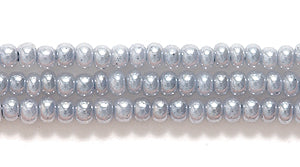 10SB605: CZ Seed Bead Pearl Grey 10/0 5HK