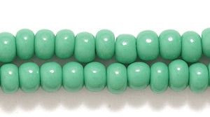 6SB184: CZ Seed Bead Opaque Green 6/0 36STR