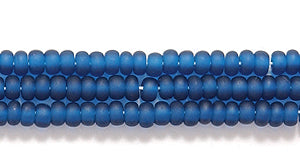 10SB269-M: CZ Seed Bead TR Montana Blue Matte 10/0 5HK