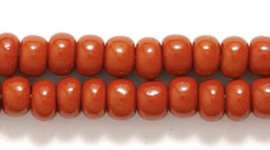 6SB152: CZ Seed Bead Opaque Cedar 6/0 36STR