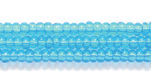 10SB264: CZ Seed Bead TR Aqua 10/0 5HK