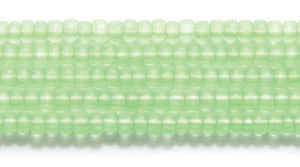11SB684-NT: CZ Seed Bead Neon Green On Crystal 11/0 6HK