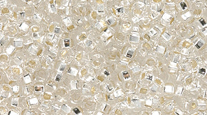 11SB412-L: CZ Seed Bead Silverlined Crystal 11/0 150GM