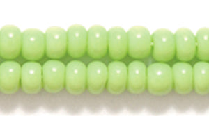 6SB180: CZ Seed Bead Opaque Pale Green 6/0 36STR