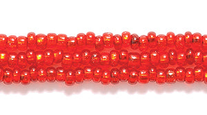 11SB444: CZ Seed Bead Silver Lined Ruby 11/0 6HK