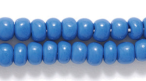 6SB168: CZ Seed Bead Opaque Teal Blue 6/0 36STR
