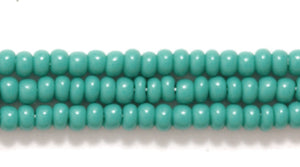 10SB186: CZ Seed Bead Opaque DK Green 10/0 5HK