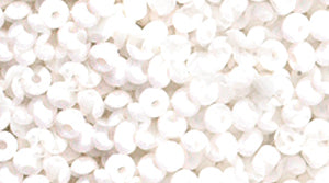 10SB112-L: CZ Seed Bead OPQ White 10/0 Loose - 125GM