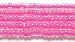10SB793-N: CZ Seed Bead Neon Lined Pink Uv Reactive 10/0 - 5HK