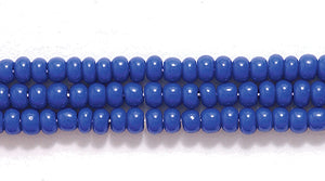 11SB174: CZ Seed Bead Op MED Blue 11/0 6HK