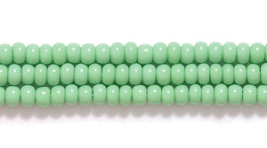 11SB182: CZ Seed Bead Op LT Green 11/0 6HK