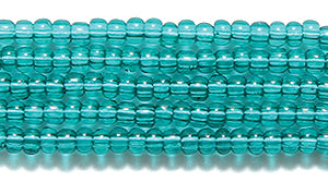 11SB285-D1: CZ Seed Bead TR Aquamarine 11/0 6HK