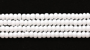 12SB112: CZ Seed Bead Opaque White 12/0 6HK