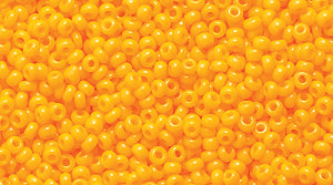 15SB132-L: CZ Seed Bead Op LT Orange 15/0 100GM