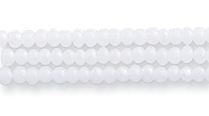 10SB614-AB: CZ Seed Bead Pearl Alabaster Luster AB 10/0 5HK