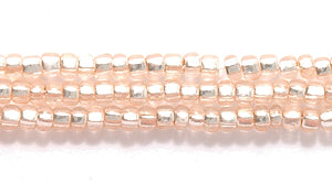 11SB451: CZ Seed Bead Silver Lined Coated Champagne 11/0 6HK