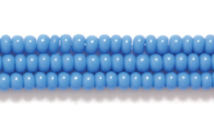 10SB166: CZ Seed Bead Opaque Deep Turquoise Blue 10/0 5HK