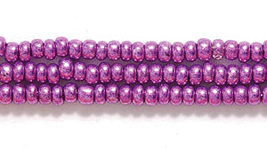 11SB898: CZ Seed Bead Metallic Purple 11/0 6HK
