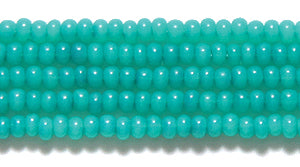 11SB982: CZ Seed Bead Dyed Alabaster Bright Green #17858 11/0 6HK