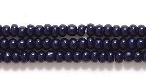 10SB179: CZ Seed Bead Opaque Deep Navy Blue 10/0 5HK