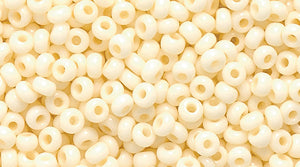 11SB150-L: CZ Seed Bead Op Bone Effect 11/0 150GM