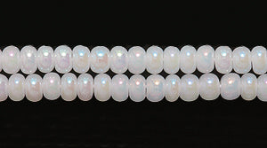 8SB612-AB: CZ Seed Bead Pearl White AB 8/0 3HK