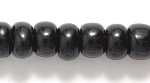 1SB109: CZ Seed Bead Opaque Black 1/0 - 8STR