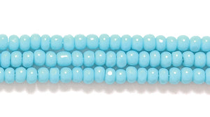11SB164-C: CZ Seed Bead True Cut Op Turquoise Blue 11/0 6HK