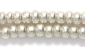 6SB813-W: CZ Seed Bead Silver Wash 6/0 36STR