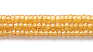 11SB554-T: CZ Seed Bead TR Topaz AB 11/0 6HK