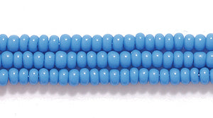 11SB166: CZ Seed Bead Op Deep Turquoise Blue 11/0 6HK