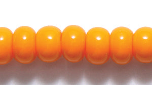 1SB132: CZ Seed Bead LT Orange 1/0 Average 18STR
