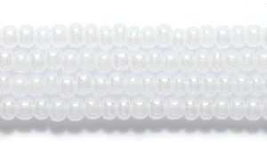 10SB612: CZ Seed Bead Pearl White 10/0 5HK