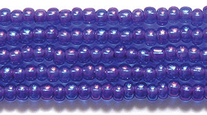 10SB598-CL: CZ Seed Bead Color lined Blue Amethyst 10/0 5HK