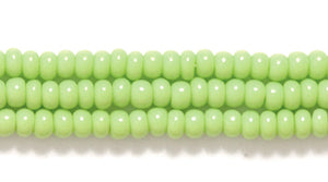 10SB180: CZ Seed Bead Opaque Pale Green 10/0 5HK