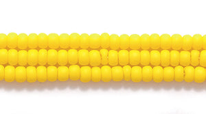 11SB126: CZ Seed Bead Op DK Yellow 11/0 6HK