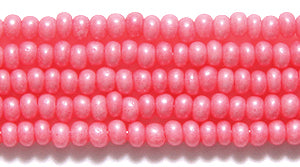 10SB195-TA: CZ Seed Bead Terra Pearl Opaque Rose Pink 10/0 5HK